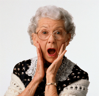 Old Lady Shocked