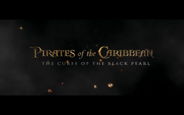 Pirates of the Caribbean The Curse of the Black Pearl - Title Card